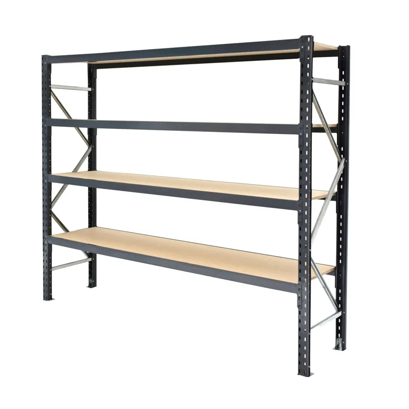 Long Span Storage Shelving with Timber Inserts from Shop Fittings Office Furniture Materials Handling